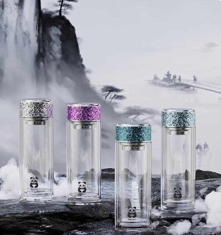 Yundun Pure Titanium Glass Cup detail